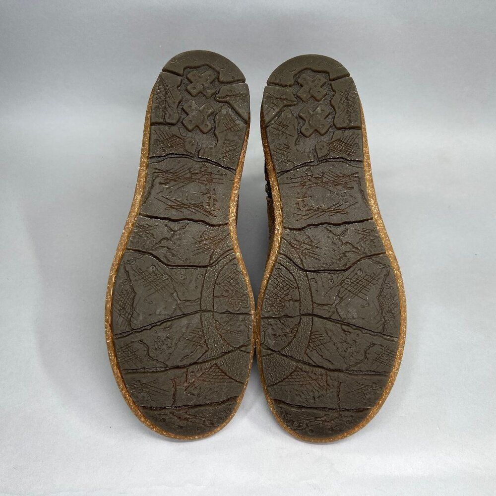 Born Taran Boots‎ Women's Size 7.5 Tan Distressed Suede Leather Ankle Booties - Picture 10 of 13